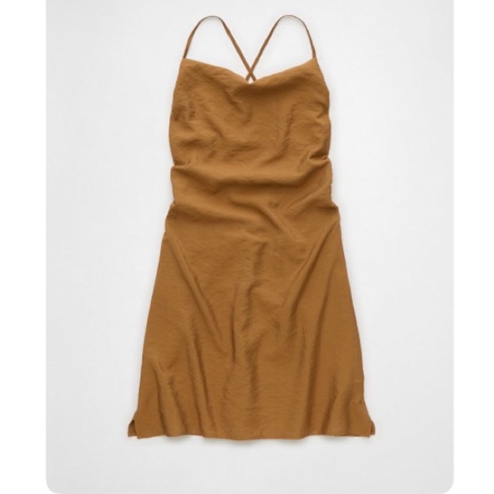 American Eagle Outfitters Brown Slip Dress Spaghetti Strap Casual